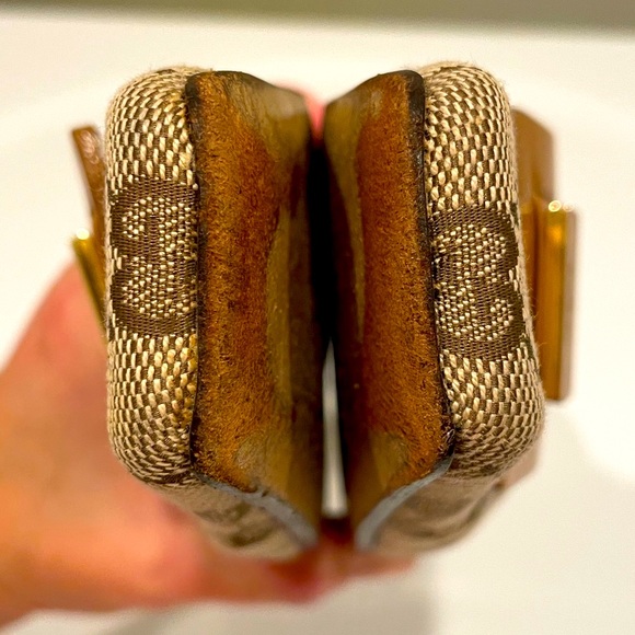 Vintage Gucci GG Monogram Slip-On Kitten Heel Mules - Picture 10 of 14